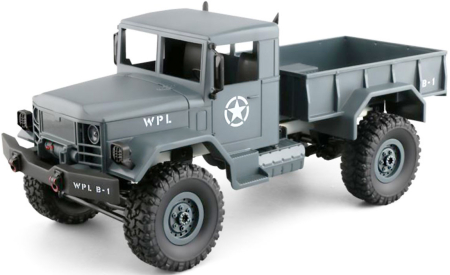 RC auto Vojenský truck, šedá