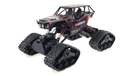 BAZAR - RC crawler CLIMBER s pásy i pneu, červená