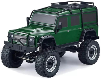RC crawler Double E Defender, zelená + náhradní baterie