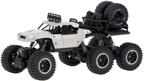 RC crawler Pick up 6x6, stříbrná