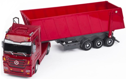 RC sklápěč Mercedes-Benz Actros, červená