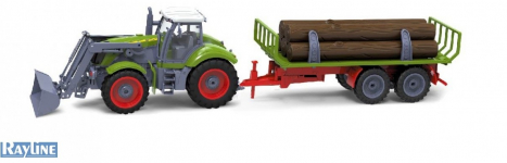 BAZAR - RC kolový traktor s vlečkou dřeva