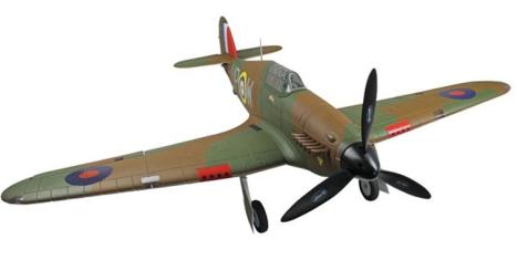 RC letadlo HAWKER HURRICANE s el. podvozkem