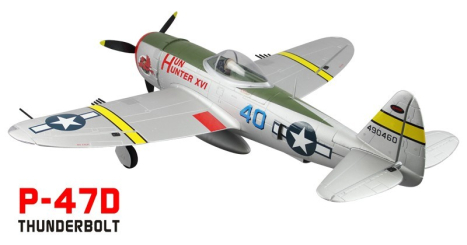 RC letadlo P-47D THUNDERBOLT s el. podvozkem