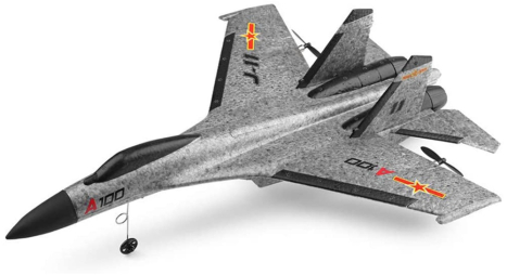 RC letadlo SU-27, šedá