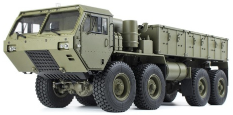 ROZBALENO - RC MilitaryTruck 1:12 8WD, zelená