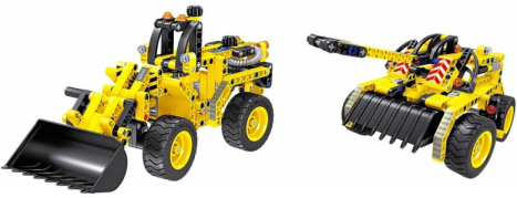 RC stavebnice nakladač a tank Active Bricks 2v1