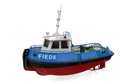 RC stavebnice Fiede přístavní remorkér 1:50 kit