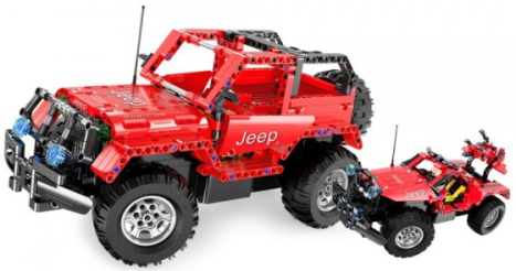 RC stavebnice Jeep Wrangler 2v1