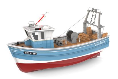 RC stavebnice Marie Astrid rybářský člun 1:50 kit
