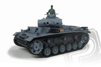 RC tank 1:16 Panzerkampfwagen III Ausf. L kouř. a zvuk. efekty