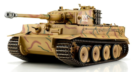 BAZAR - RC tank 1/16 Tiger I IR, letní kamufláž