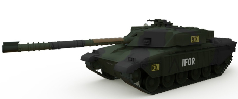 RC tank BRITISH CHALLENGER 1 1:72