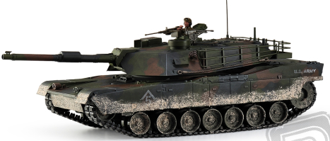 RC tank M1A1 Abrams 1:16, patinovaný