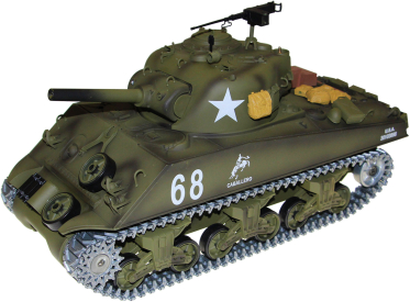 RC tank SHERMAN M4A3 1:16, BB IR 