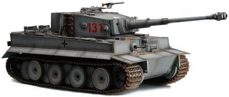 RC tank Tiger I 1:16 IR, šedá