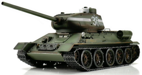 RC tank T-34 1:16 BB, zelená