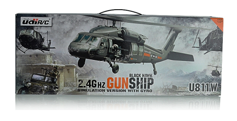 RC vrtulník Black Hawk - Gunship