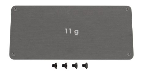 RC10B6.4 FT 11g závaží pod regulaci, hliníkové, 11g, 1 ks.