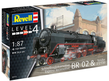 Revell lokomotiva BR 02 s tendrem 2'2'T30 (1:87)