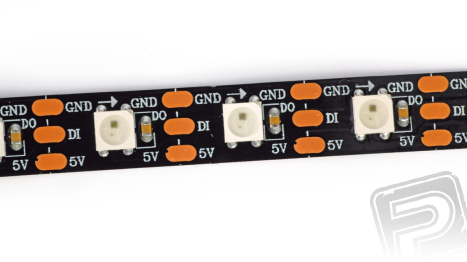 RGB LED WS2812B páska černá 0.45 m 5V DC