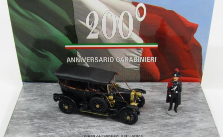 Rio-models Fiat Zero 200th Anniversary Carabinieri With 2 Figures 1906 1:43 Black
