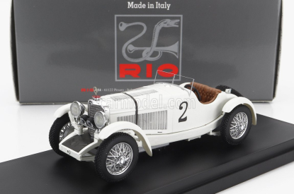 Rio-models Mercedes benz Ssk 7.1l S6 Supercharged Spider N 2 Winner 24h Spa 1931 Dimitri Djordjadze - Goffredo Zehender 1:43 Bílá