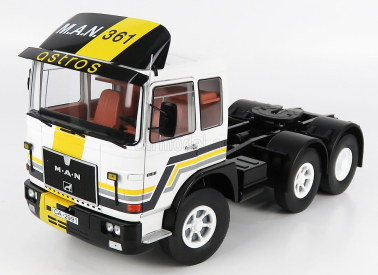 Road-kings MAN F8 Tractor Truck 3-assi 1978 1:18 Bílá Černá Žlutá