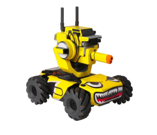 Robomaster S1 - barevné polepy (Yellow shark)