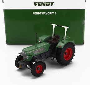Ros-model Fendt Favorit 3 4wd Tractor With Rollbar 1964 1:32 Zelená Červená
