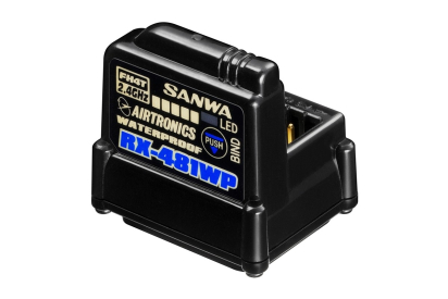 RX-481WP přijímač 2.4GHz FH3,FH4, 4-kanál, SSR (telemetrický/voduvzdorný)