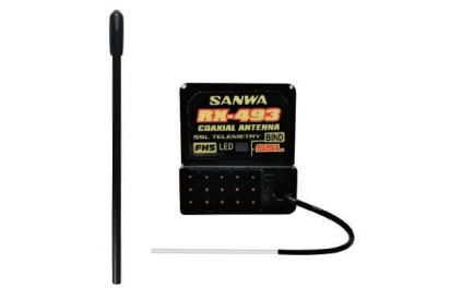 RX-493 FHSS-3,4,5/SUR,SSL přijímač (telemetrický)