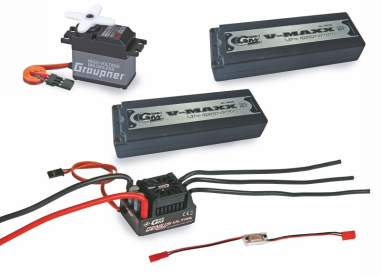 Sada pro 1/8 Buggy Elekro (Servo, Regulátor, Vypínač 2x a LiPo)