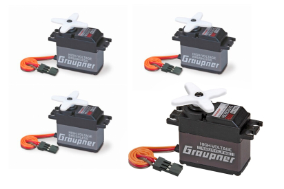 Sada serv BRUSHLESS GRAUPNER/SJ pro vrtulníky velikosti 700