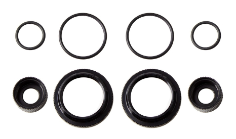 Sada upevňovacích objímek a těsnění 12 mm, černé