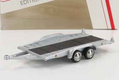 Schuco Accessories Carrello Trasporto Auto 2-assi - Car Transporter Trailer - Car Not Included 1:64 Stříbrná Černá