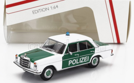 Schuco Mercedes benz 200/8 Polizei 1972 1:64 Zelená Bílá