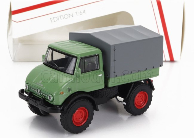 Schuco Mercedes benz Unimog U406 Truck 1966 1:64 Zelená Šedá