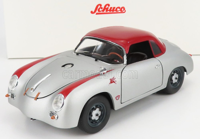 Schuco Porsche 356 Spider Hard-top Closed Outlaw 1952 1:18 Silver Red
