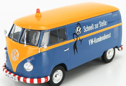 Schuco Volkswagen T1b Van Vw-kundendienst 1962 1:32 Modrá Žlutá