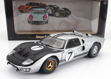 Shelby-collectibles Ford usa Gt40 Mkii 7.0l V8 Team Alan Mann Racing Ltd. N 7 24h Le Mans 1966 G.hill - B.muir 1:18 Stříbrná Černá