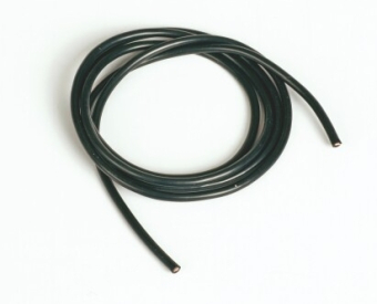 Silikonový kabel 1,6qmm, 15AWG, 1metr, černý