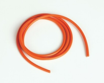 Silikonový kabel 2,6qmm, 13AWG, 1metr, oranžový