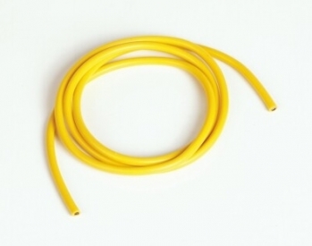 Silikonový kabel 4,1qmm, 11AWG, 1metr, žlutý