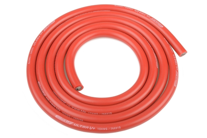 Silikonový kabel 5,5qmm, 10AWG, 1metr, červený