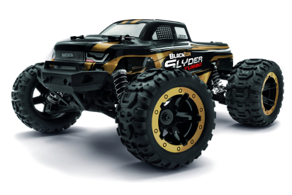 RC auto Slyder MT Turbo 1/16 4WD 2S Brushless, zlatá