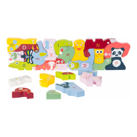 Small Foot Edukativní puzzle se zvířátky Abeceda