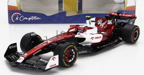 Solido Alfa romeo F1  C42 Team Orlen Racing N 24 Canada Gp 2022 Guanyu Zhou 1:18 Bílá Červená Met