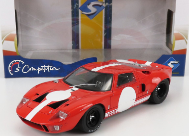 Solido Ford usa Gt40 Mk1 Racing 1968 1:18 Červená Bílá