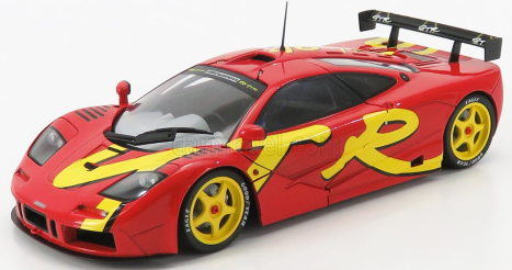 Solido Mclaren F1 Gtr Short Tail 1996 1:18 Červená Žlutá